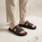 Marsala Leather Flats — Allyours Closet (view 10)