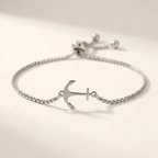 Cervo Steel Anchor Bracelet — Allyours Closet (view 4)