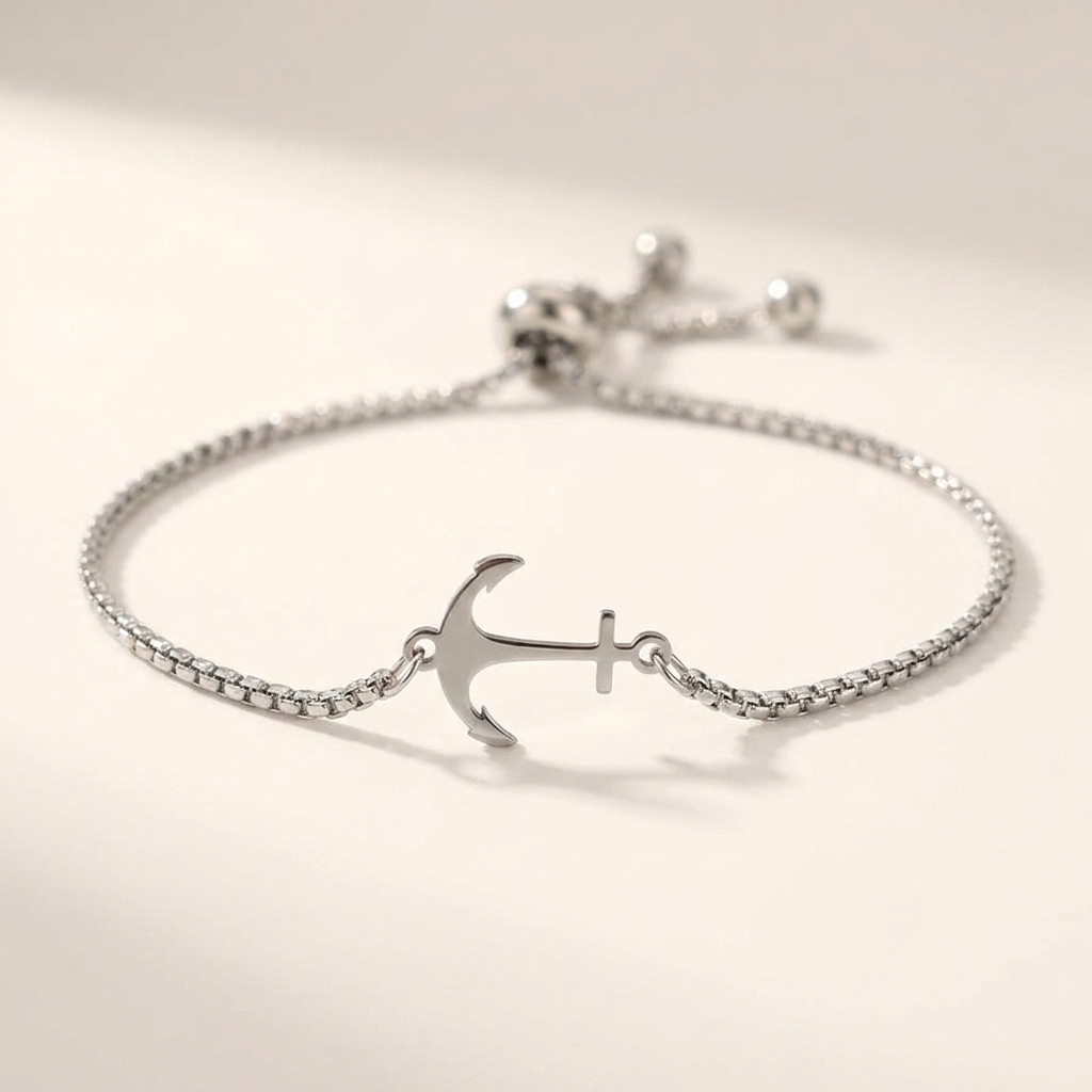 Cervo Steel Anchor Bracelet — Allyours Closet (view 4)