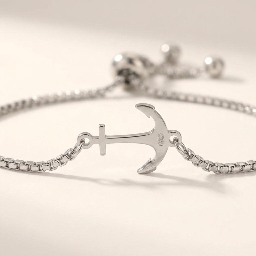 Cervo Steel Anchor Bracelet — Allyours Closet (view 5)
