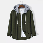 Mason Corduroy Hooded Shirt — Allyours Closet (view 8)