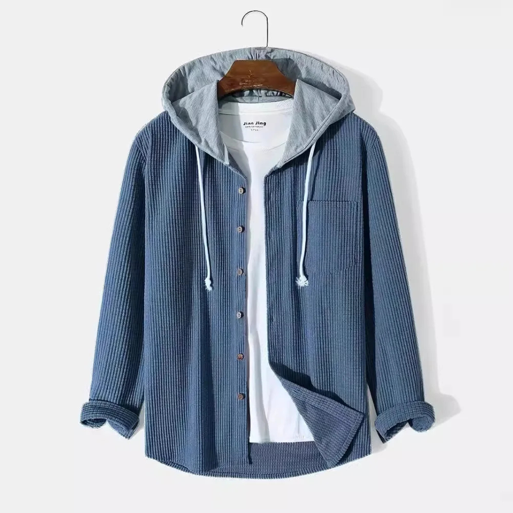 Mason Corduroy Hooded Shirt — Allyours Closet (view 7)