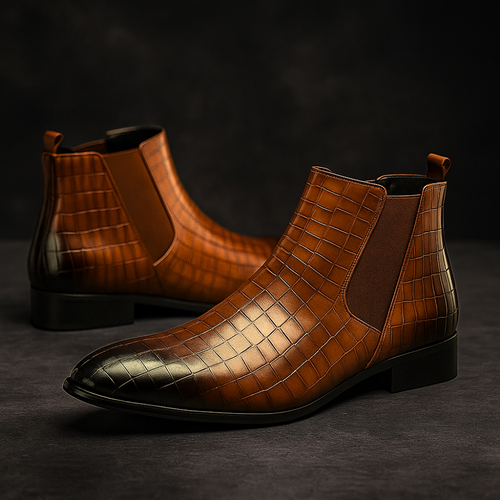 Amarillo Snakeskin Boots — Allyours Closet (view 2)