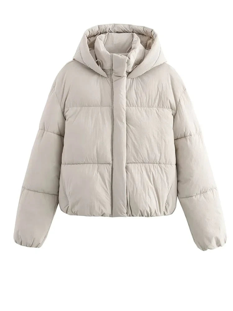Kira | Oversized Zip-Up Statement Puffer Jacket — Allyours Closet