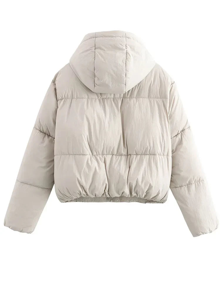Kira | Oversized Zip-Up Statement Puffer Jacket — Allyours Closet (view 2)