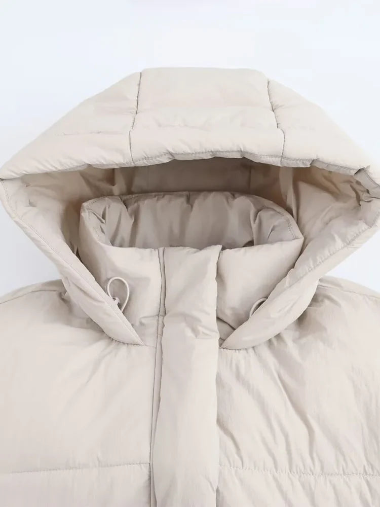 Kira | Oversized Zip-Up Statement Puffer Jacket — Allyours Closet (view 3)