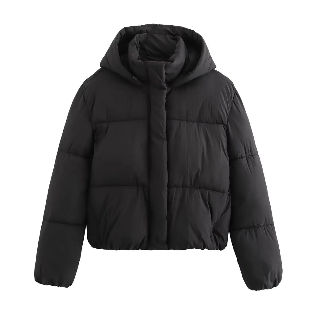 Kira | Oversized Zip-Up Statement Puffer Jacket — Allyours Closet (view 4)