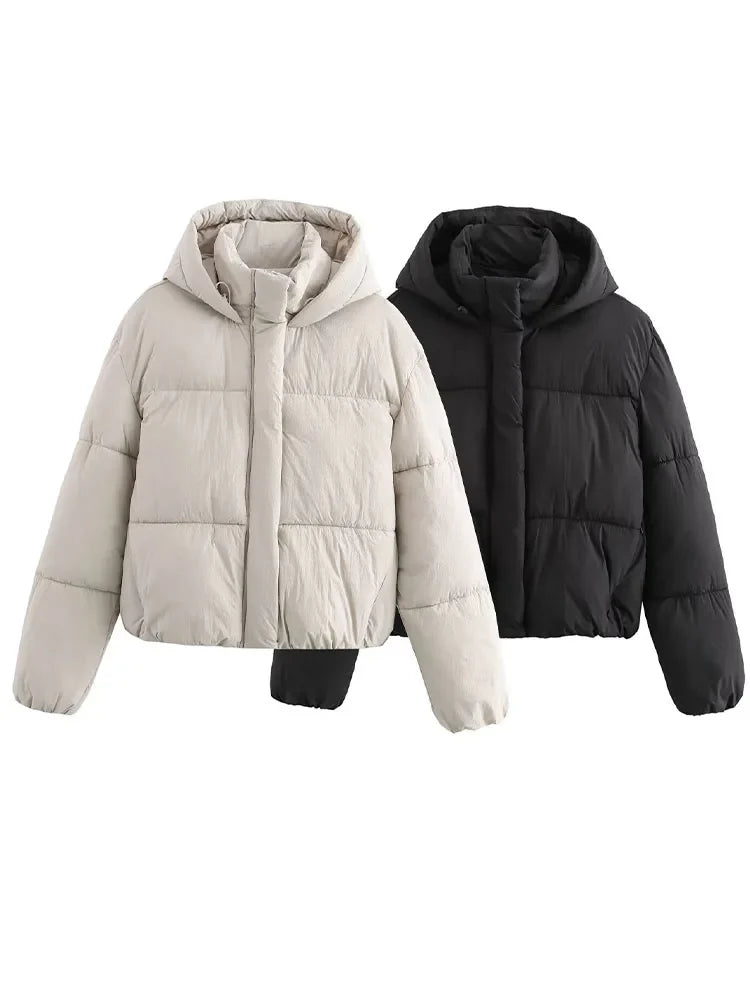 Kira | Oversized Zip-Up Statement Puffer Jacket — Allyours Closet (view 8)