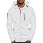Men's Knit Hoodie with Full Zip and Zipper Pockets — Allyours Closet (view 3)