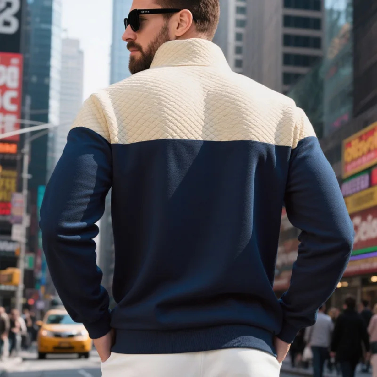 Afonso | Oversized Zip-Up Fluid Sweater — Allyours Closet (view 7)