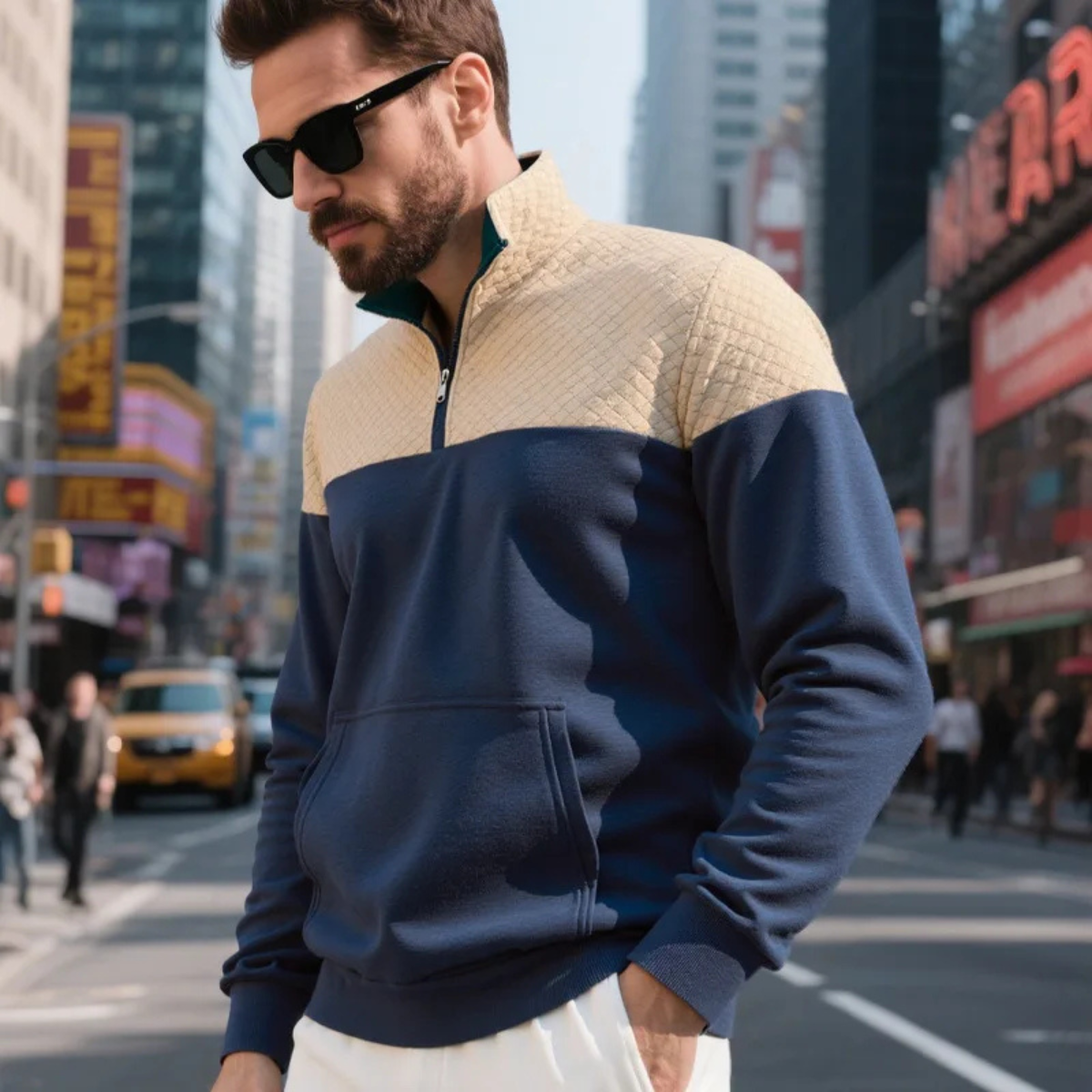 Afonso | Oversized Zip-Up Fluid Sweater — Allyours Closet (view 8)