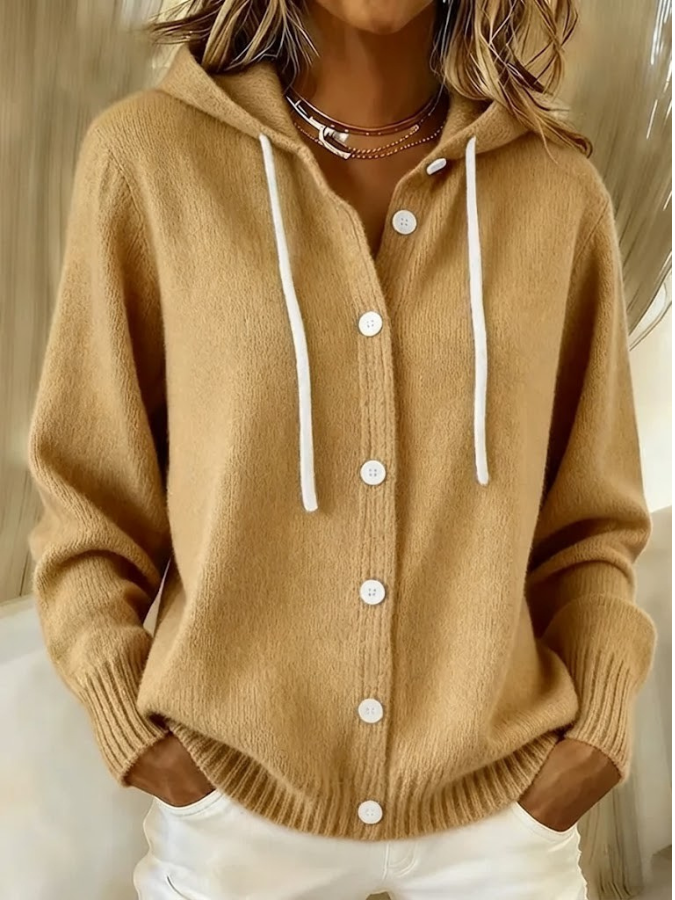 Gabriela | Ribbed Oversized Structured Cardigan — Allyours Closet (view 3)