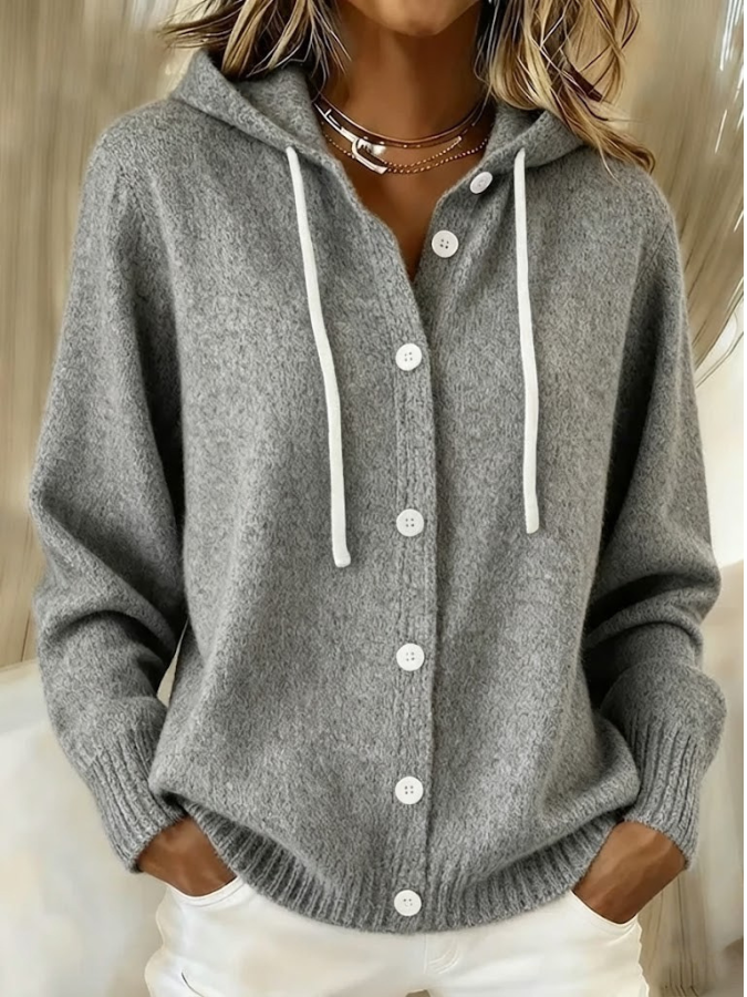 Gabriela | Ribbed Oversized Structured Cardigan — Allyours Closet (view 6)