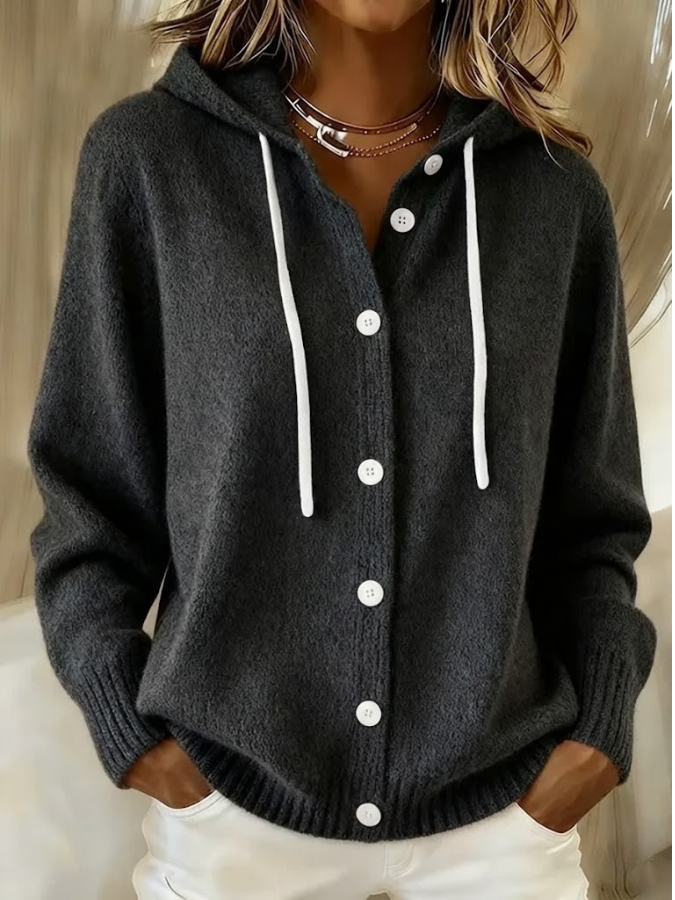 Gabriela | Ribbed Oversized Structured Cardigan — Allyours Closet (view 7)