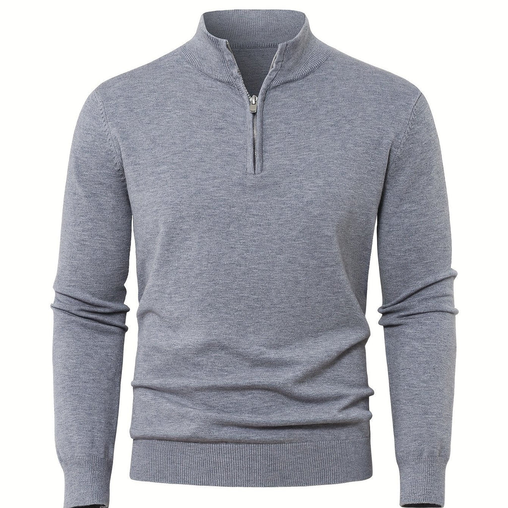Nikhil | Zip-Up Longline Heritage Sweater