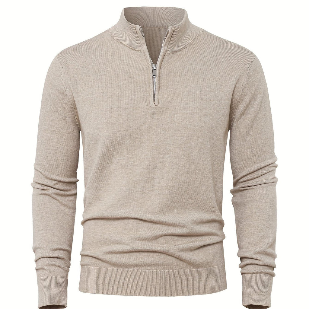 Nikhil | Zip-Up Longline Heritage Sweater