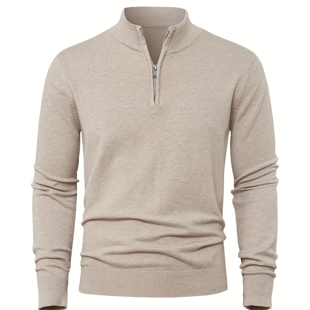 Nikhil | Zip-Up Longline Heritage Sweater