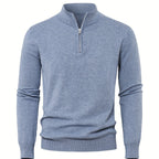 Nikhil | Zip-Up Longline Heritage Sweater