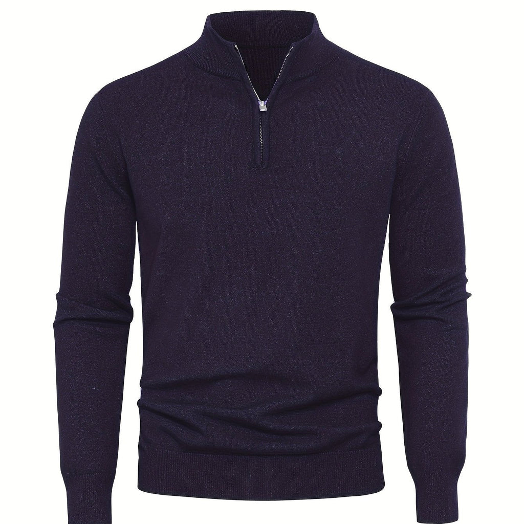 Nikhil | Zip-Up Longline Heritage Sweater