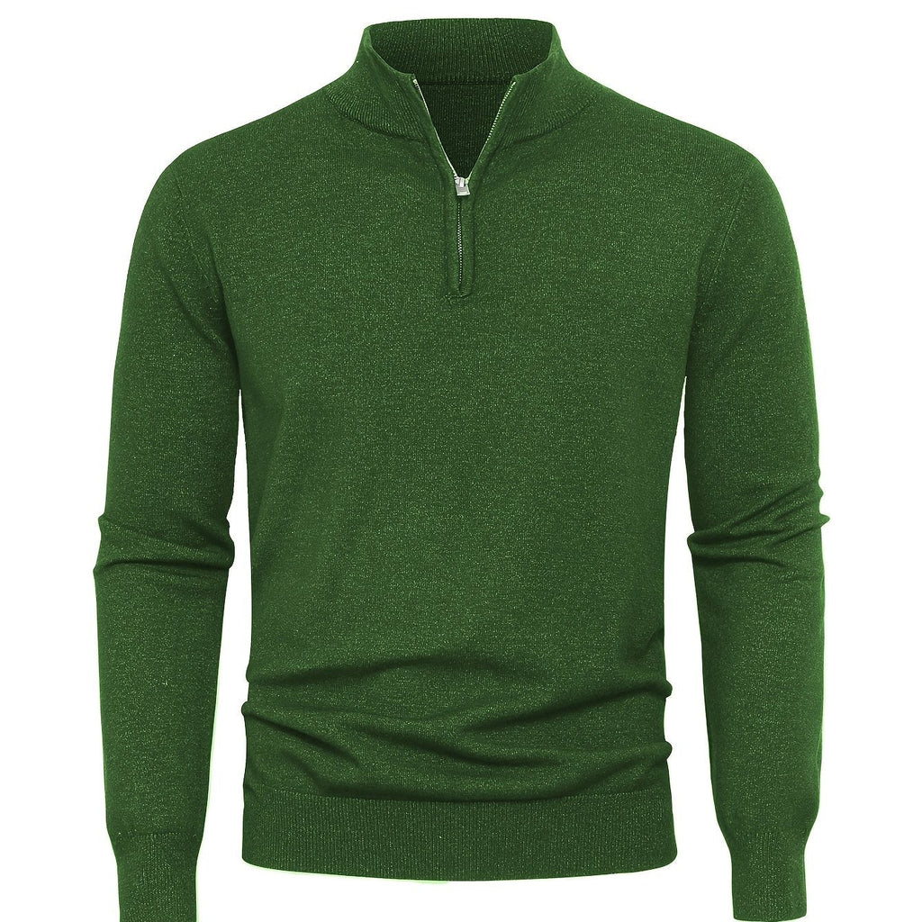Nikhil | Zip-Up Longline Heritage Sweater