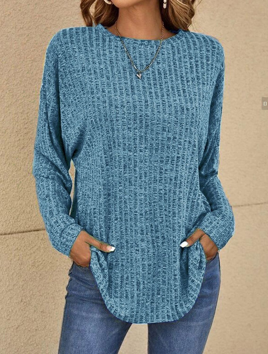 Thibaud | Oversized Longline Effortless Sweater — Allyours Closet (view 4)