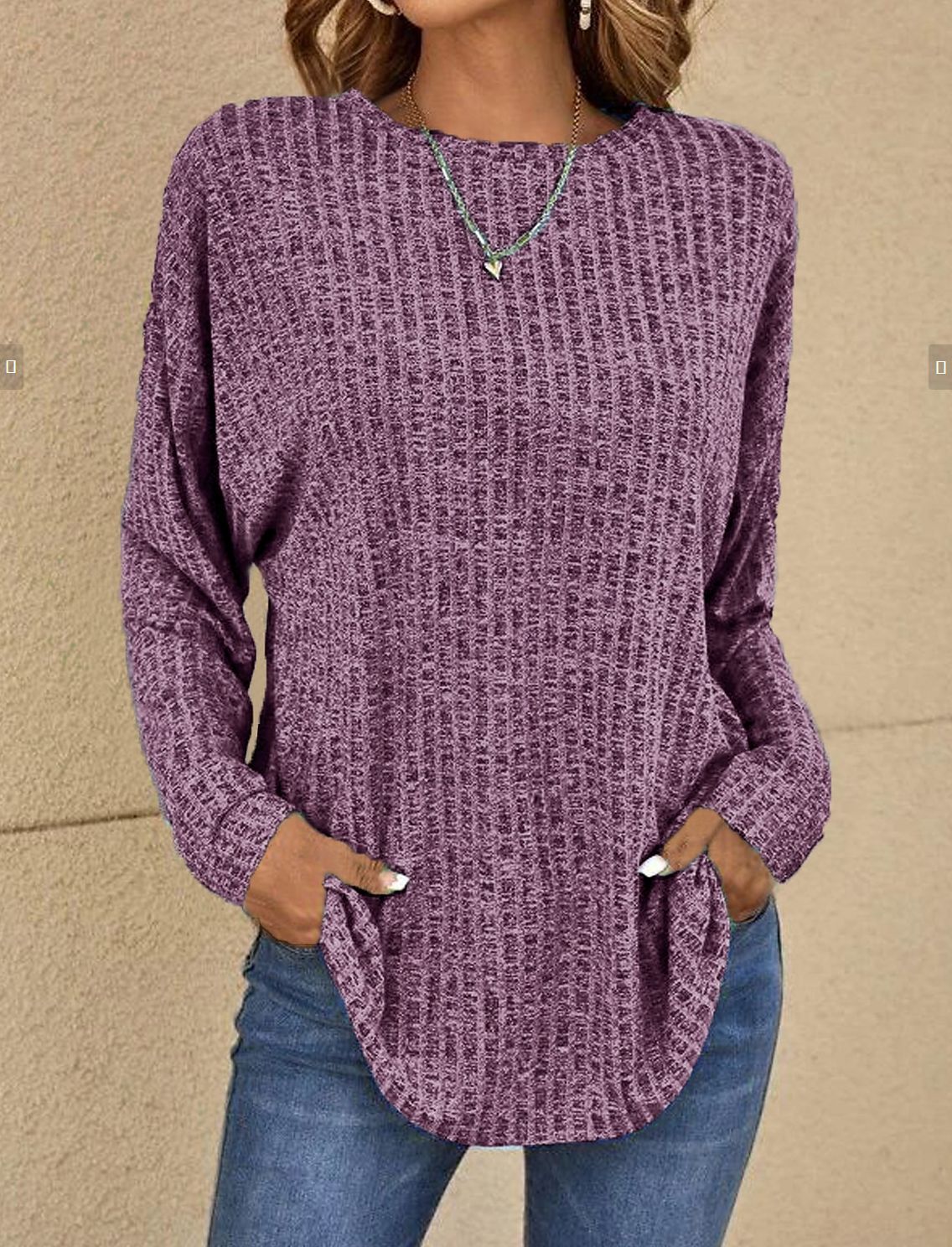Thibaud | Oversized Longline Effortless Sweater — Allyours Closet (view 5)
