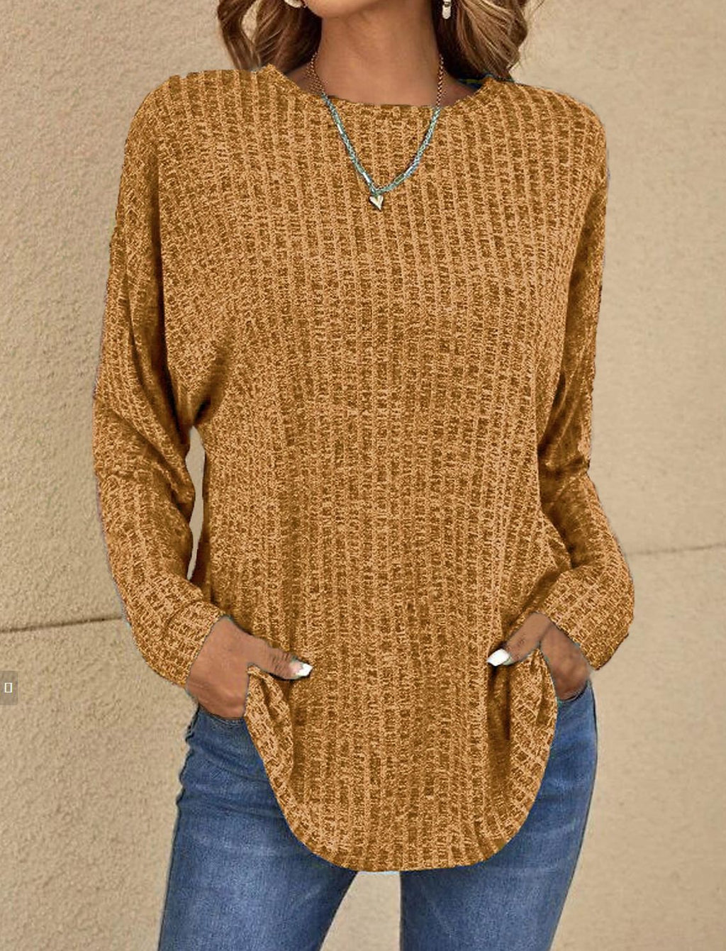 Thibaud | Oversized Longline Effortless Sweater — Allyours Closet (view 6)