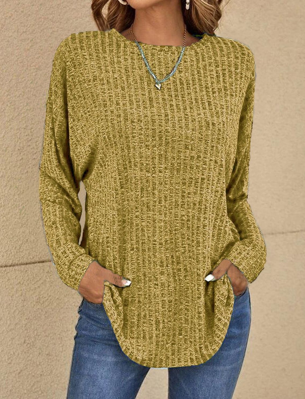 Thibaud | Oversized Longline Effortless Sweater — Allyours Closet (view 7)