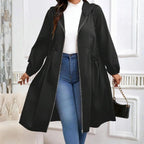 Vilde | Hooded Zip-Up Contemporary Coat — Allyours Closet