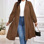 Vilde | Hooded Zip-Up Contemporary Coat — Allyours Closet (view 5)