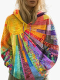Women's Casual Quilted Hoodie with Drawstring Hood and Kangaroo Pocket — Allyours Closet